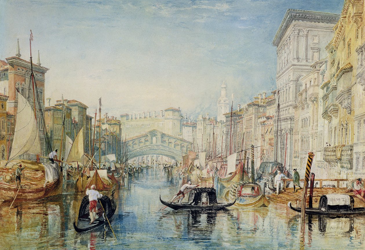 Venedig: Rialto af Joseph Mallord William Turner