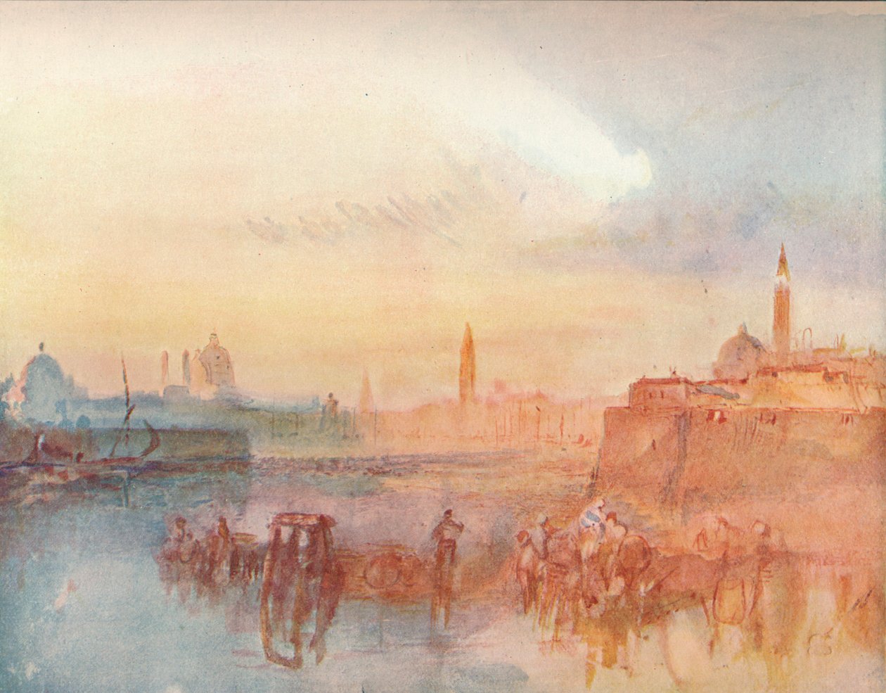 Venedig: Salut fra S. Giorgio Maggiore, 1909 af Joseph Mallord William Turner