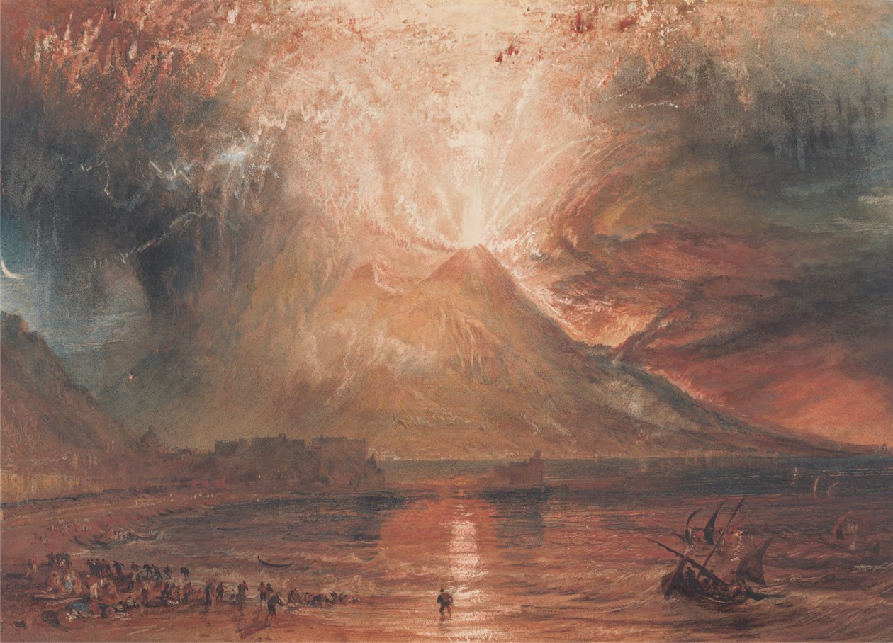 Vesuv i udbrud af Joseph Mallord William Turner