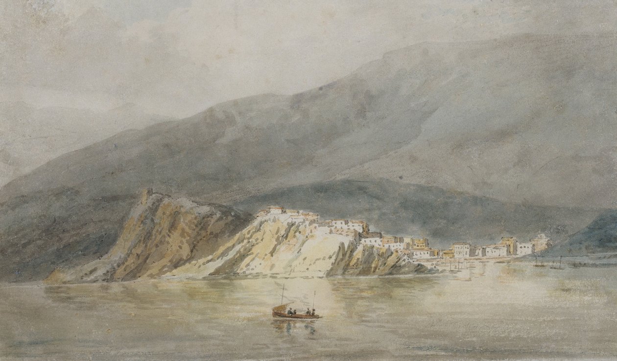 Udsigt over Sestri di Levante, Genova, ca. 1794-95 af Joseph Mallord William Turner