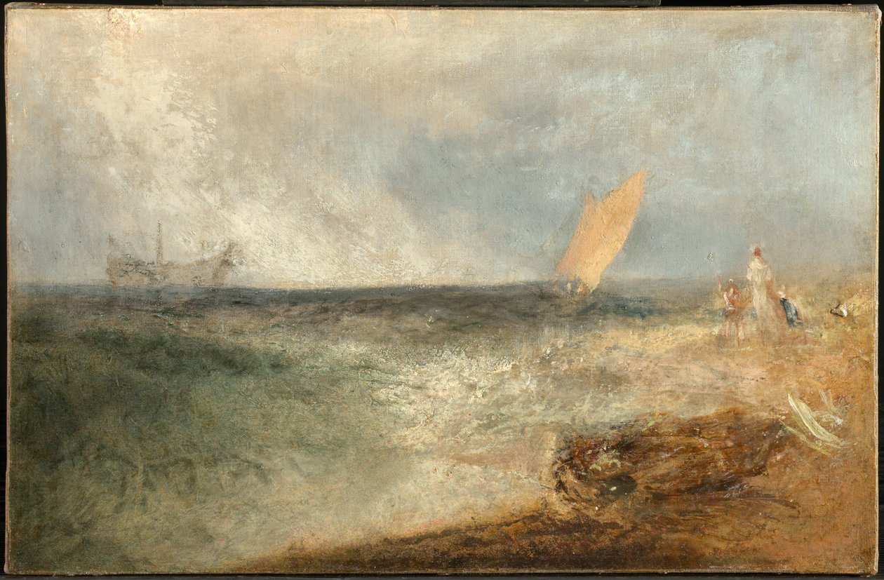 Udsigt ud for Margate, aften af Joseph Mallord William Turner