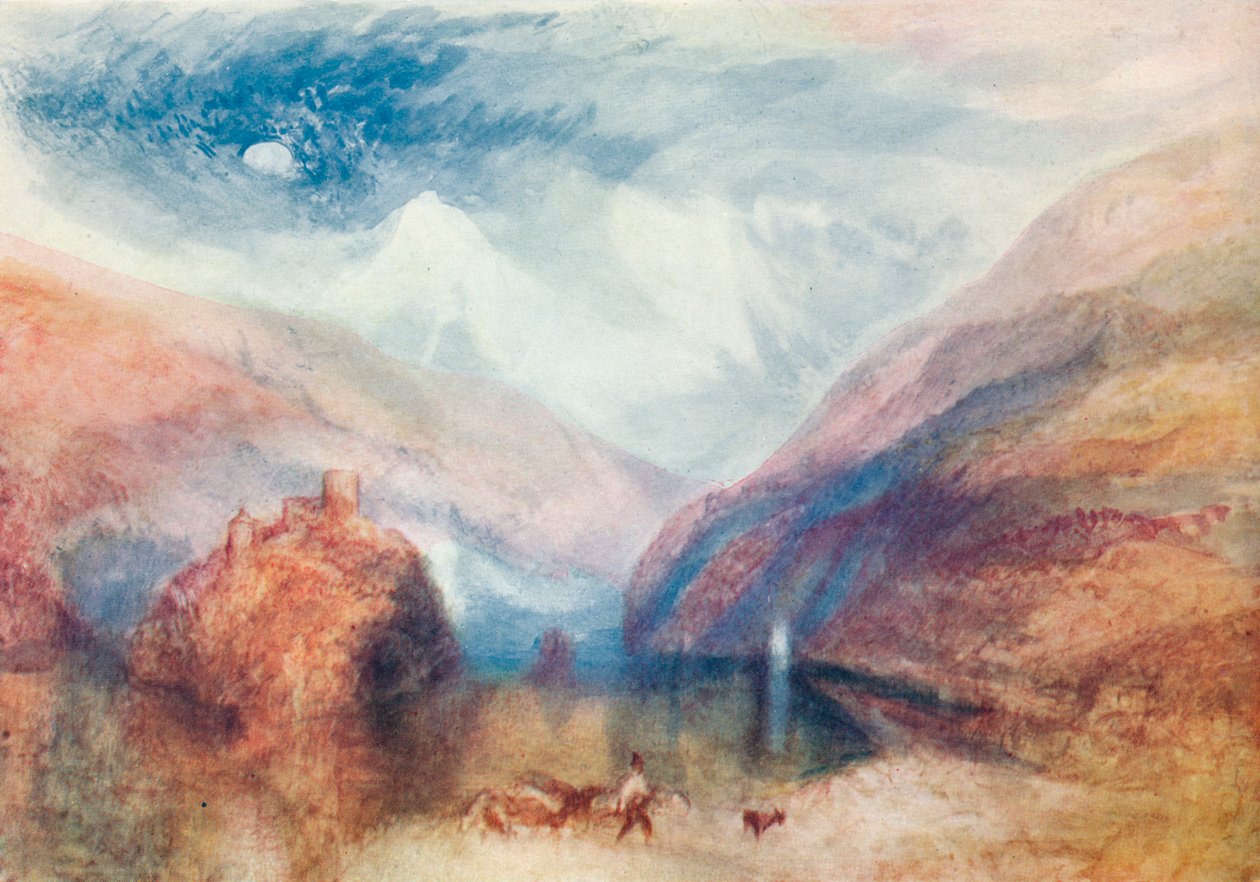 Udsigt over Brienz-søen, 1800-tallet, 1910 af Joseph Mallord William Turner