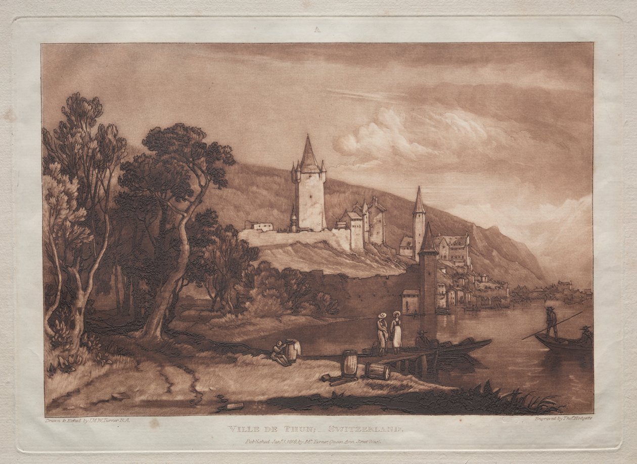 Byen Thun af Joseph Mallord William Turner