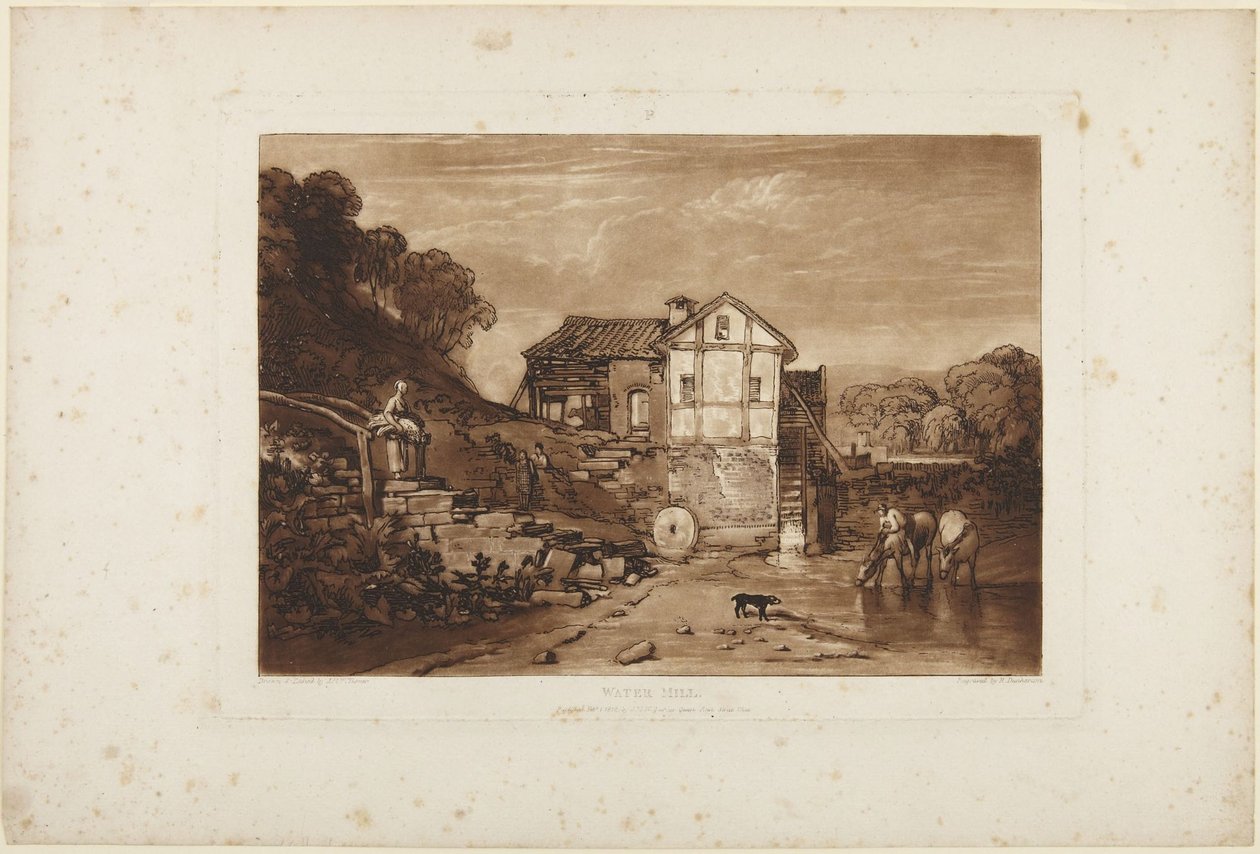 Vandmølle af Joseph Mallord William Turner