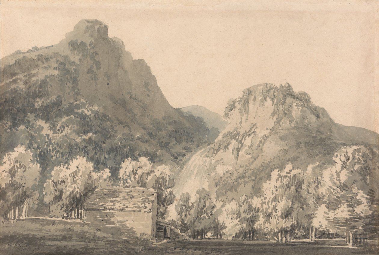Lodore-vandfaldet, Cumberland af Joseph Mallord William Turner