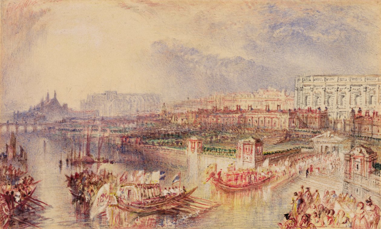 Whitehall, ca. 1835 (akvarel på papir) af Joseph Mallord William Turner