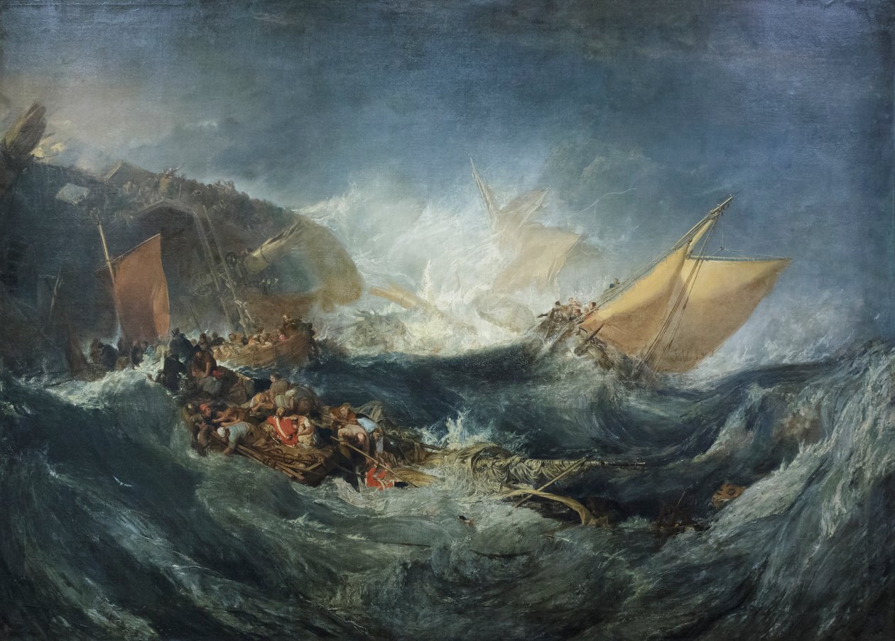 Vraget af et transportskib, ca. 1810 (olie på lærred) af Joseph Mallord William Turner