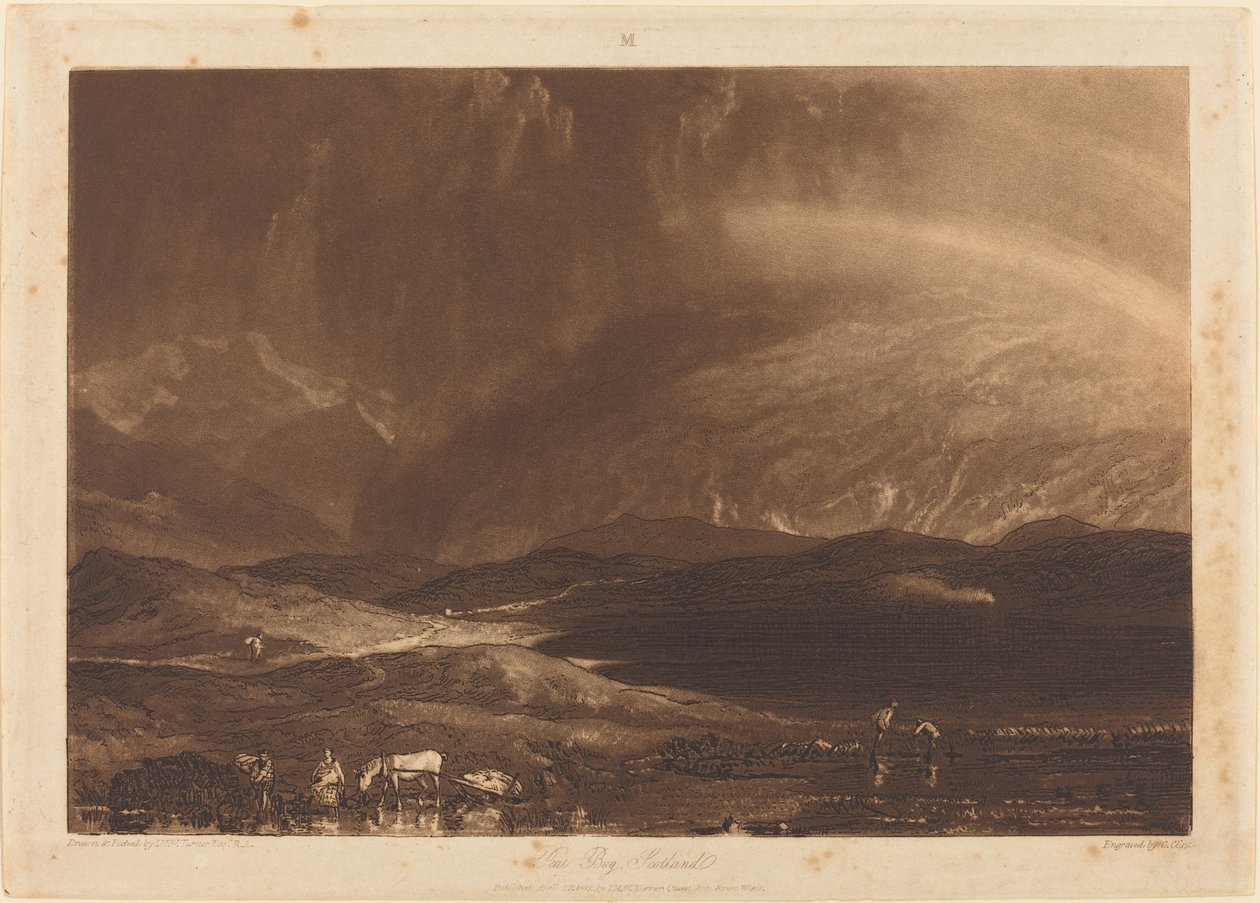Torvemose, Skotland af Joseph Mallord William Turner and George Clint