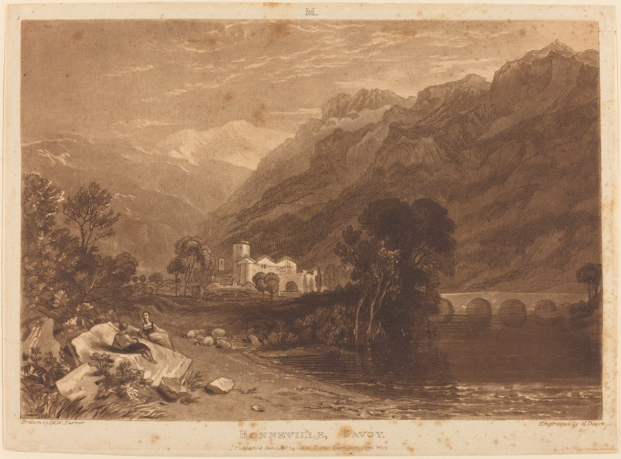 Bonneville af Joseph Mallord William Turner and Henry Edward Dawe