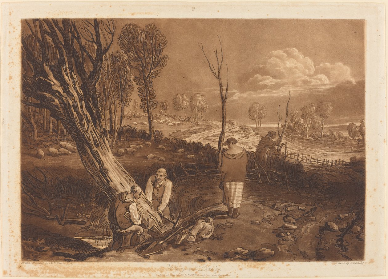 Afdækning og Grøftning af Joseph Mallord William Turner and J.C. Easling
