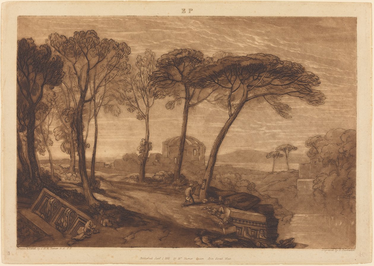 Templet for Minerva Medica af Joseph Mallord William Turner and Robert Dunkarton
