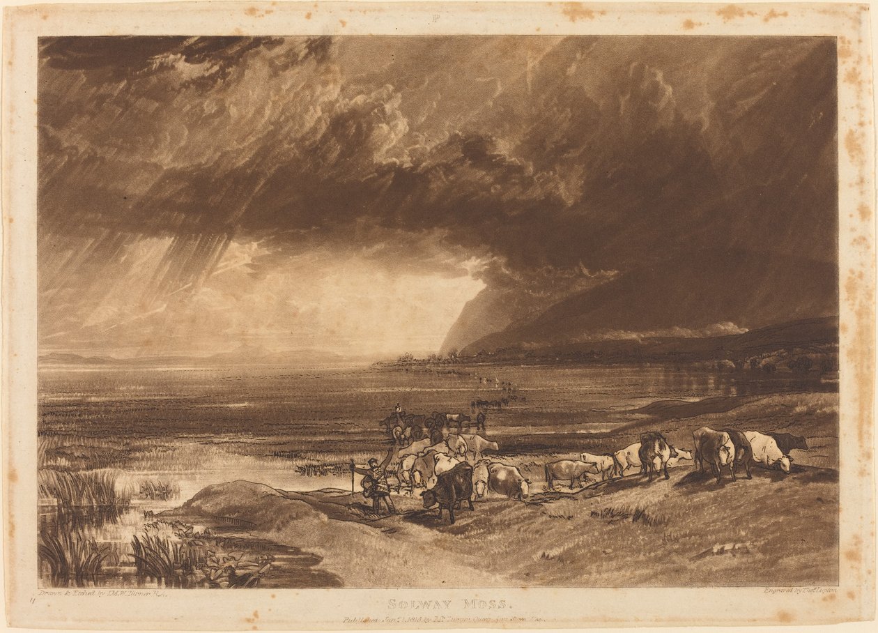 Solway Moss af Joseph Mallord William Turner and Thomas Goff Lupton
