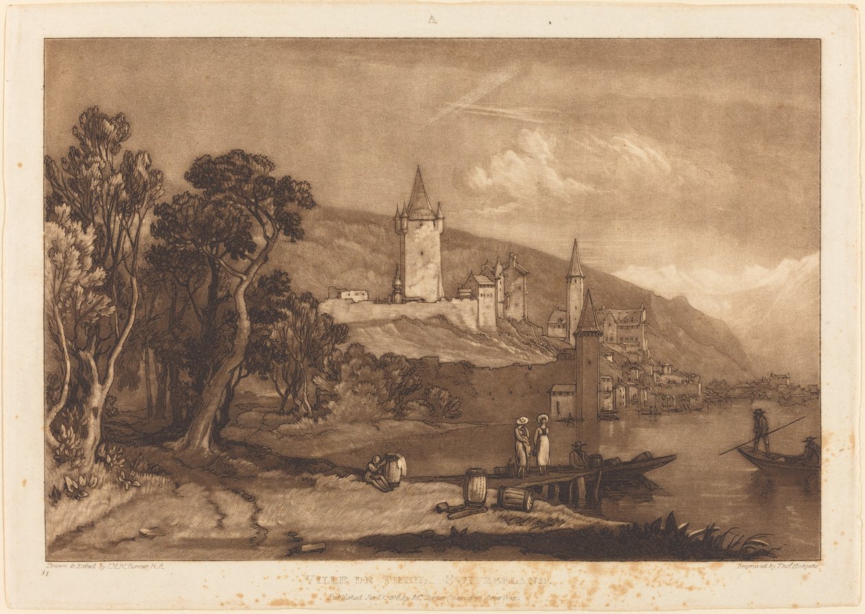Byen Thun af Joseph Mallord William Turner and Thomas Hodgetts