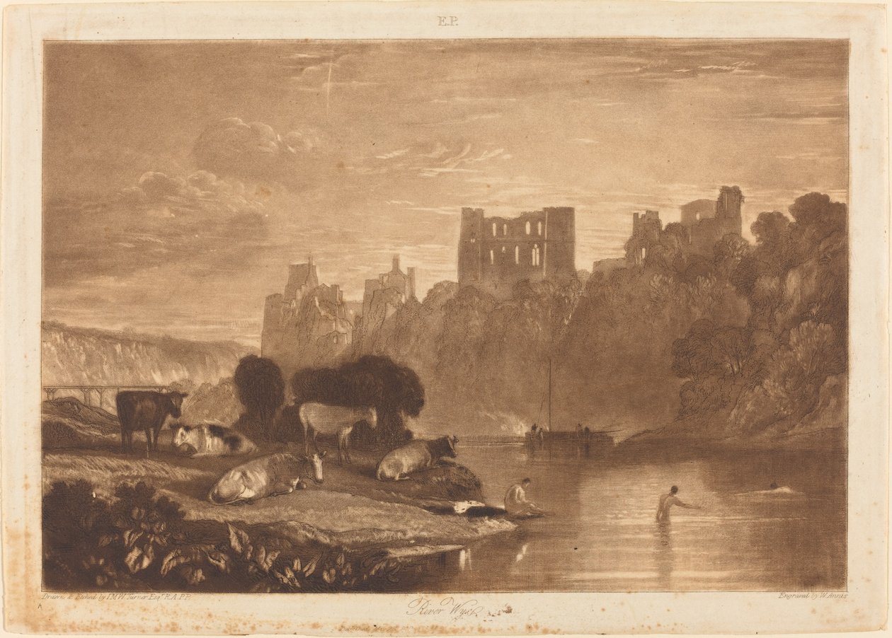 River Wye af Joseph Mallord William Turner and W.T. Annis