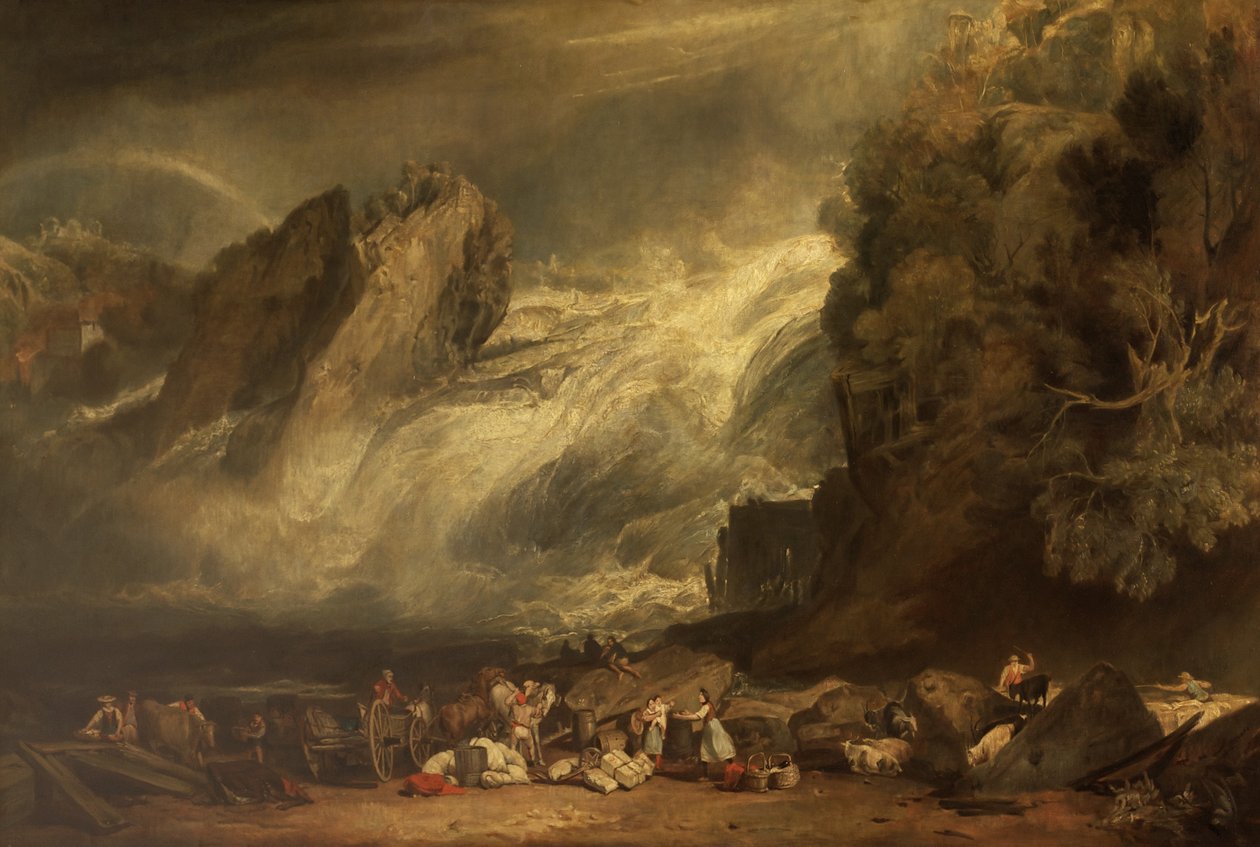 Rhinens fald ved Schaffhausen af after Joseph Mallord William Turner