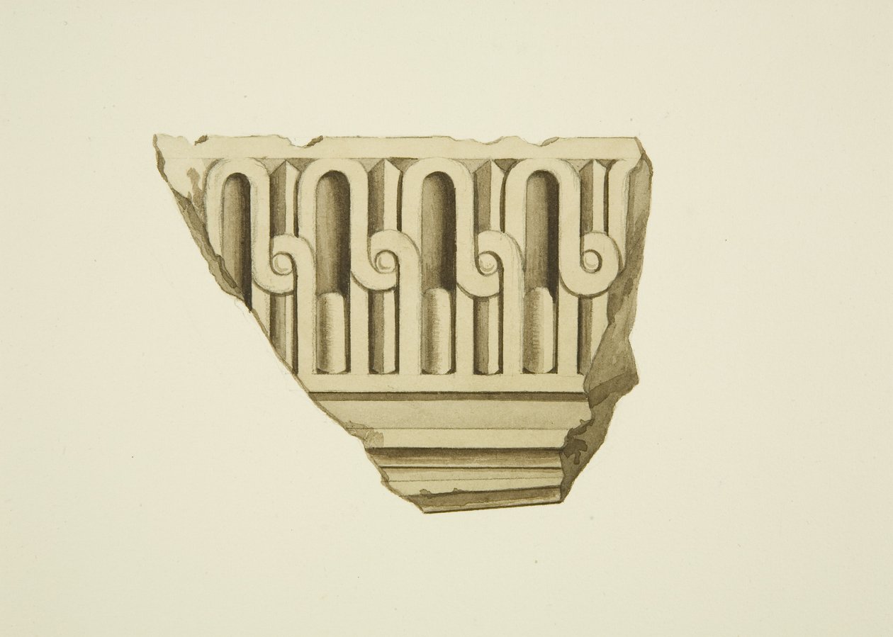 Fragment fra House in Baldwin Street (akvarel på papir) af Joseph Manning
