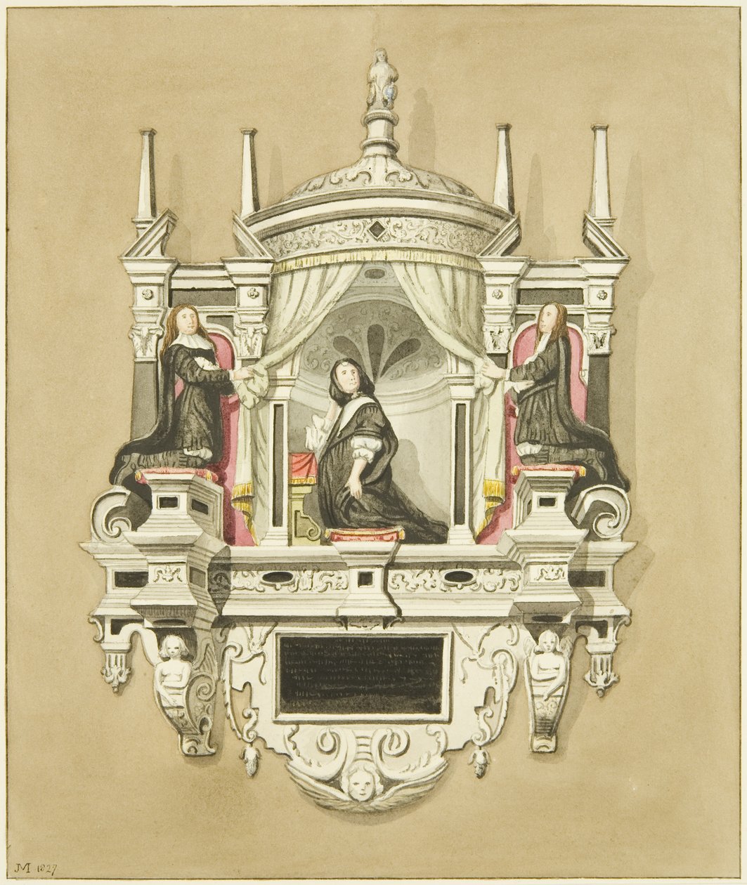 Monument over fru Baynton i St Mark