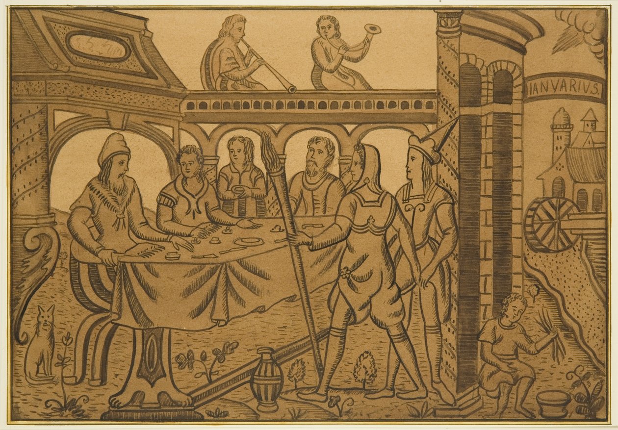 Panel fra et gammelt egetræskiste i Orphan Asylum, Hook