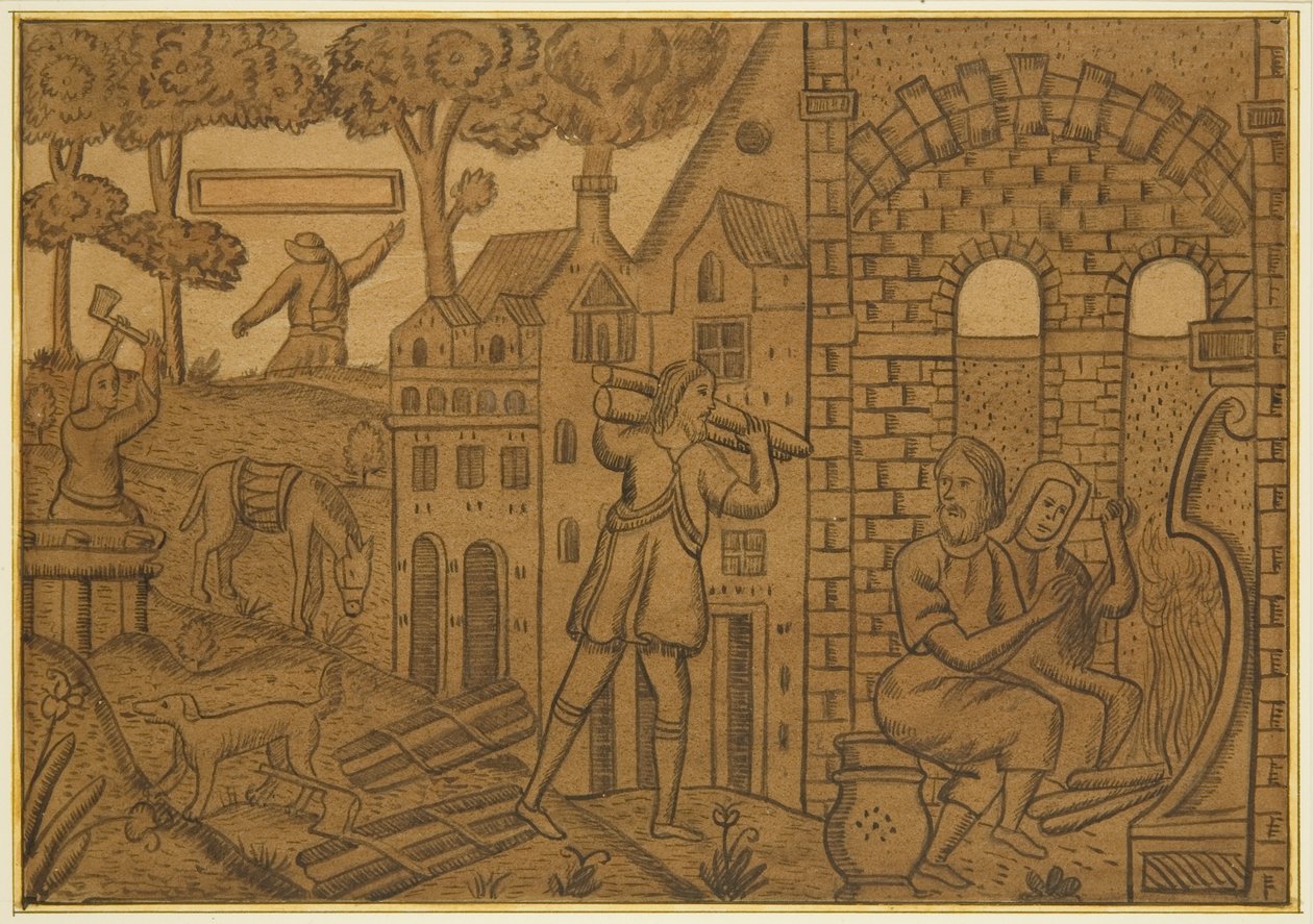 Panel fra en gammel egekiste i forældreløse asyl, Hook