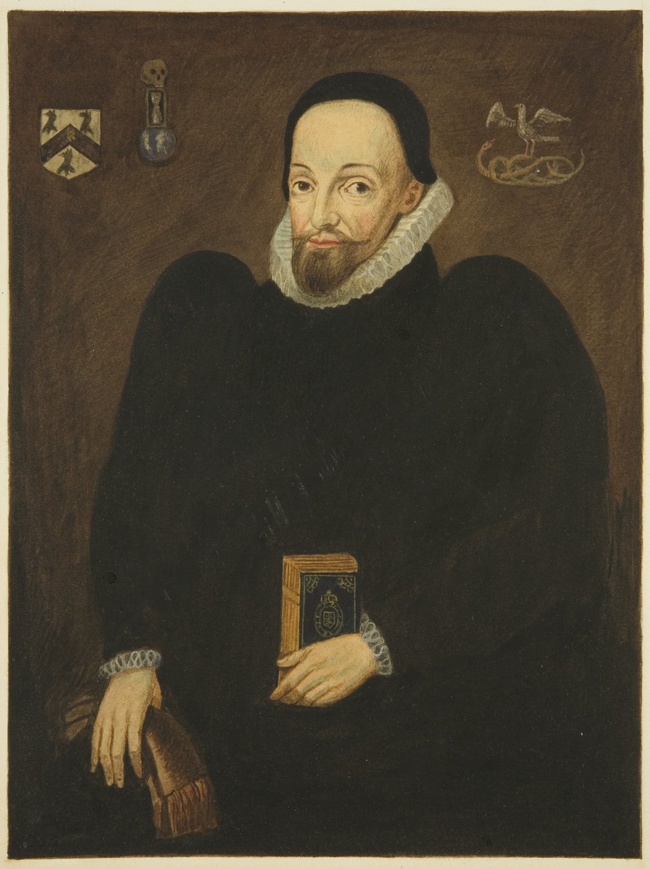 Portræt i Council House af Dr. Thomas White (blyant og akvarel på papir) af Joseph Manning