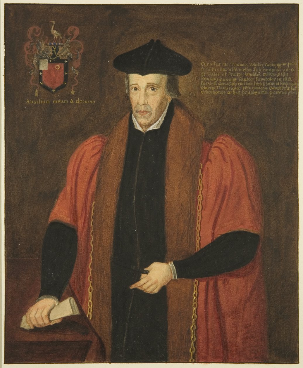 Portræt i Council House af Sir Thomas White fra London (blyant og akvarel på papir) af Joseph Manning