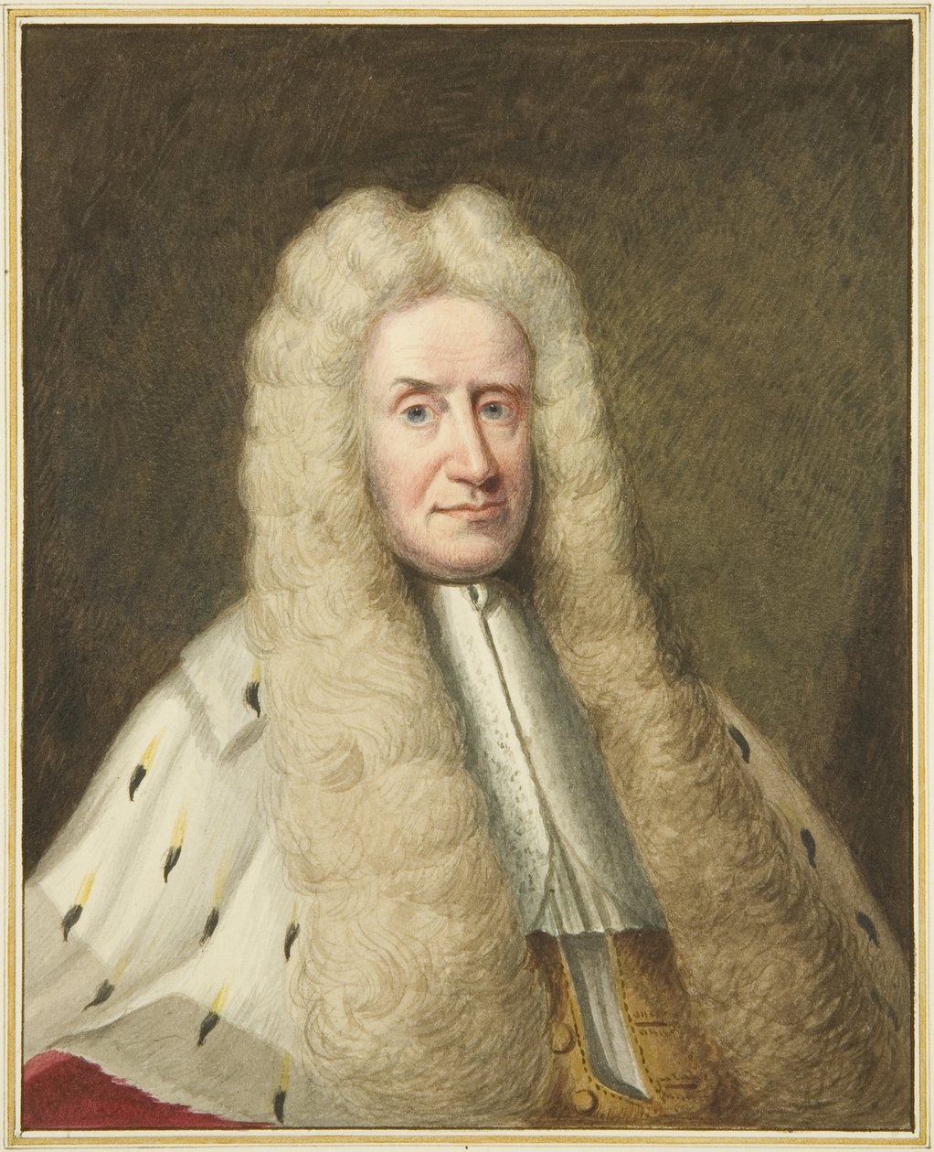Portræt i Mansion House, Queen Square, af Sir Michael Forster (akvarel på papir) af Joseph Manning