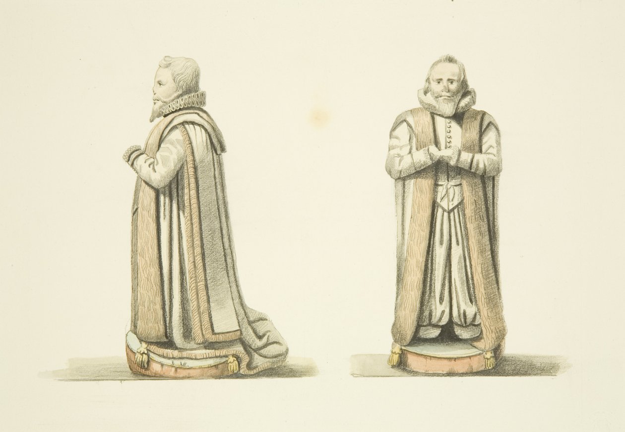 To visninger af billedet af William Swift (akvarel på papir) af Joseph Manning