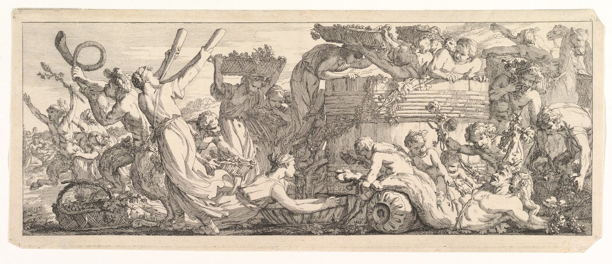 Vinkarrets ankomst, ca.1755. af Joseph Marie Vien the Elder