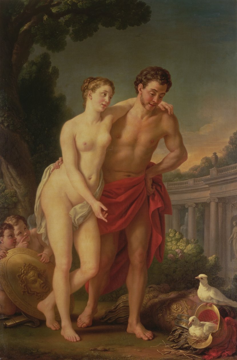 Mars og Venus, 1767-8 af Joseph Marie, the Elder Vien
