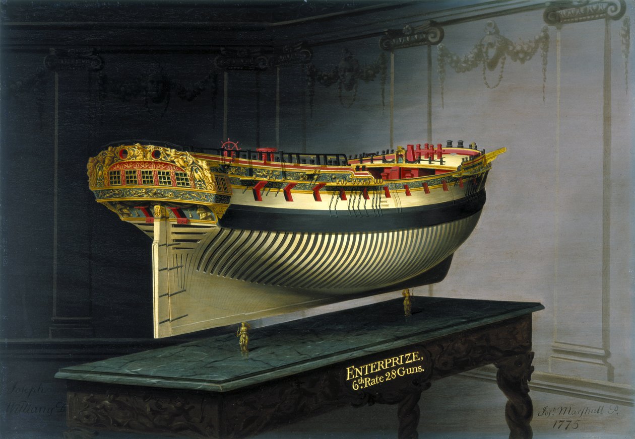 HMS Enterprise, 1775 af Joseph Marshall