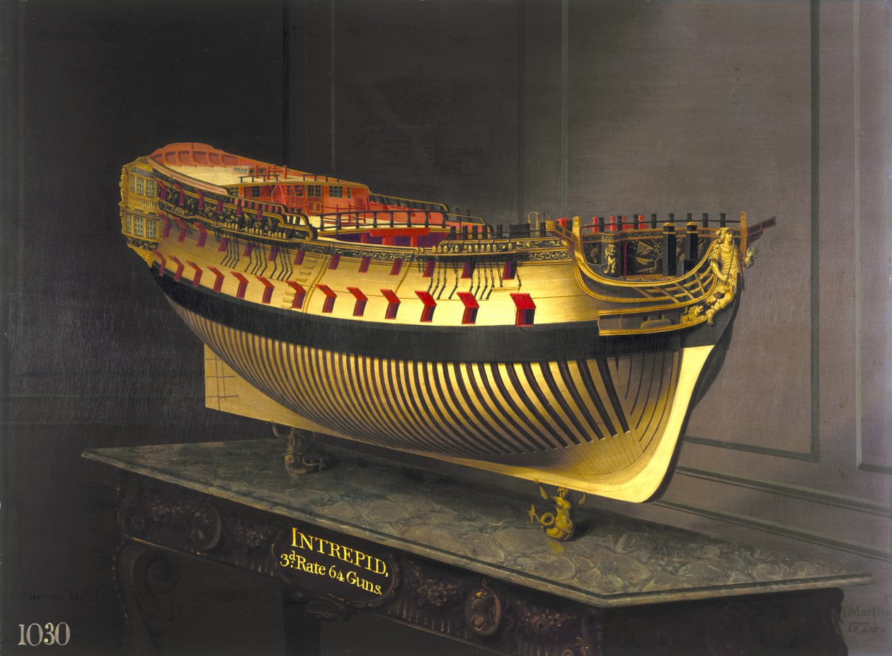 HMS Intrepid, 1773-75 af Joseph Marshall