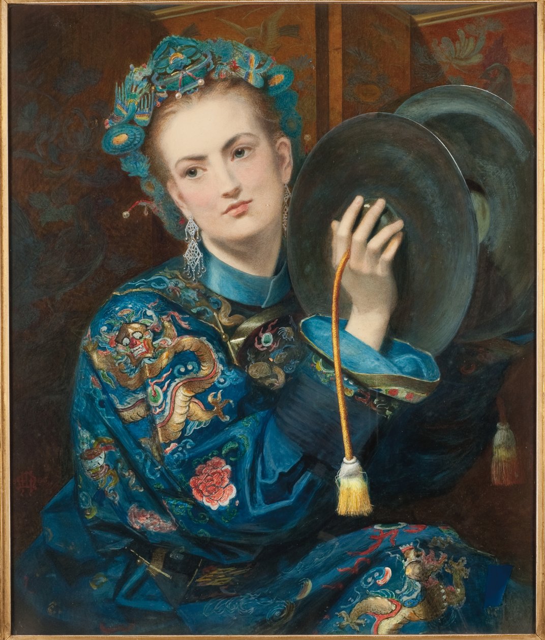 En kvinde i et orientalsk kostume, 1866 af Joseph Middleton Jopling