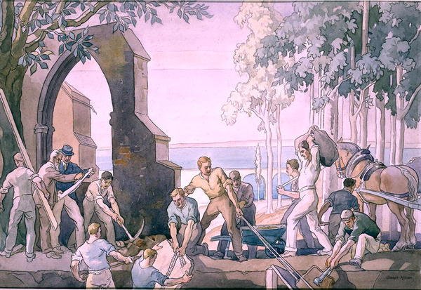 Men at Work, ca. 1920