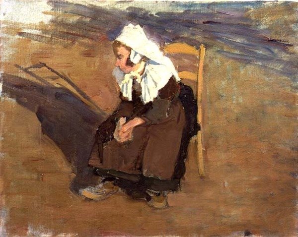 Aftentanker (olie på lærred) af Joseph Milner Kite