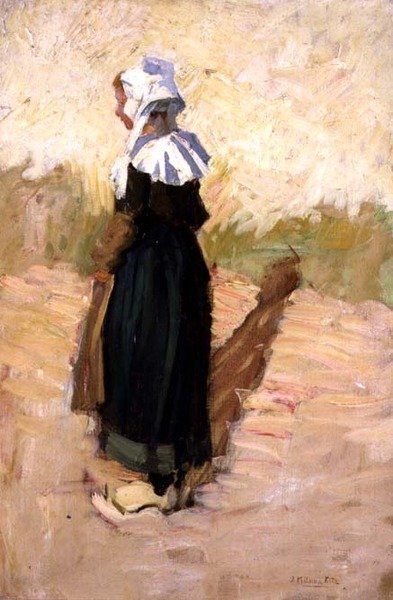 Den lille bretonske pige af Joseph Milner Kite