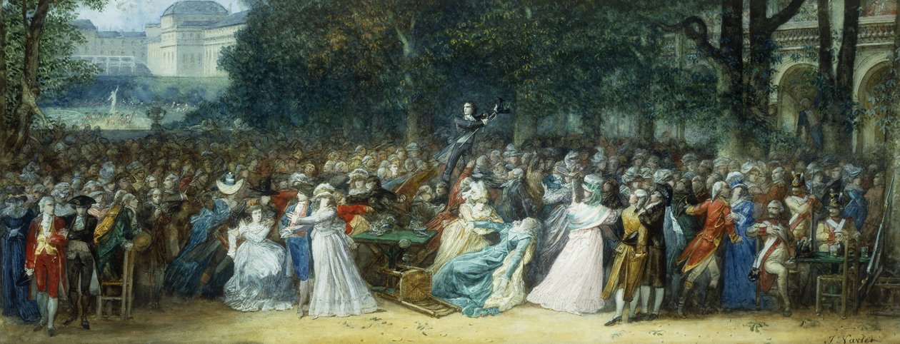 Camille Desmoulins på Palais Royale af Joseph Navlet