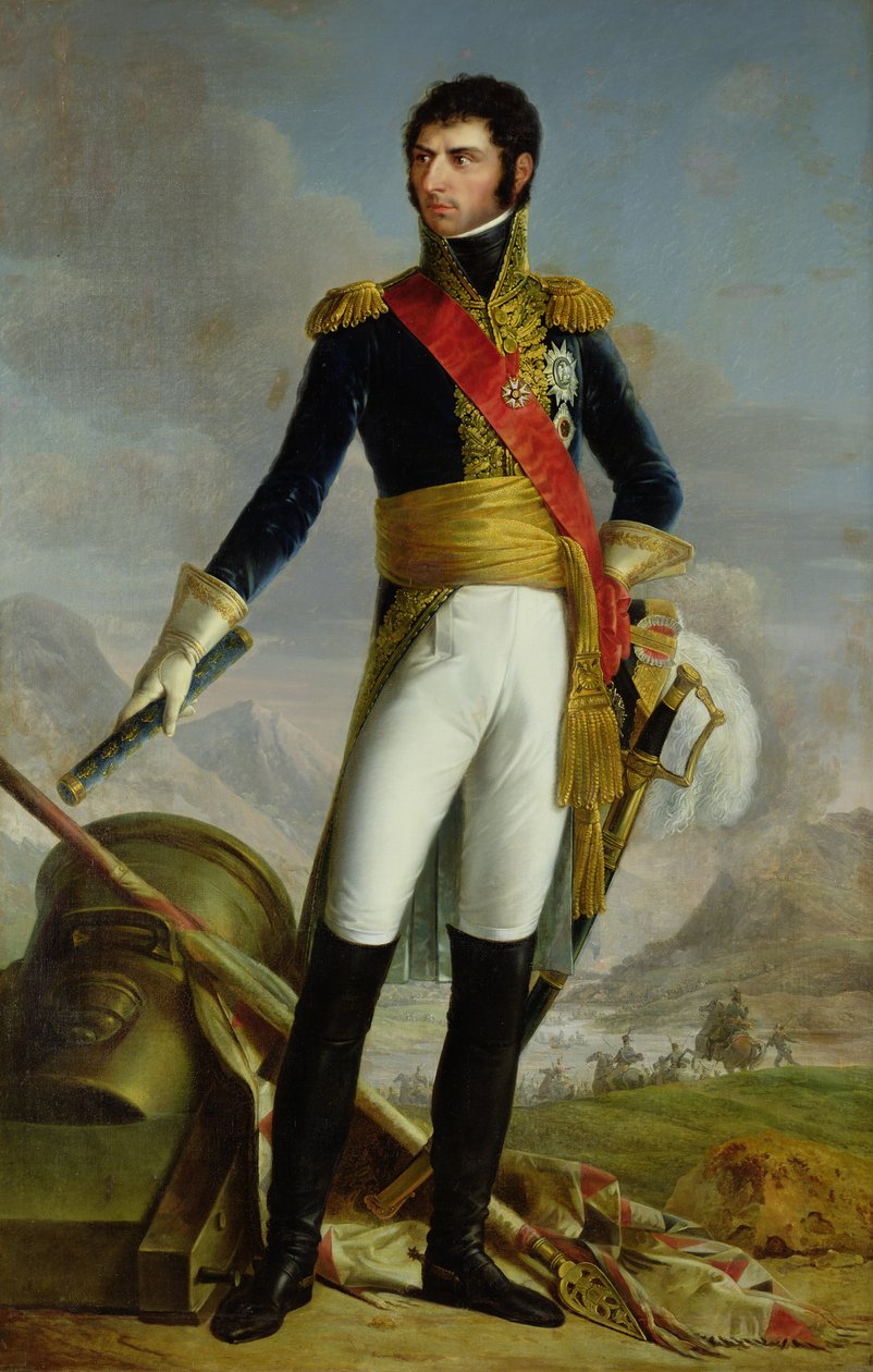 Portræt af Charles Jean Baptiste Bernadotte (1763-1844) efter et maleri af Francois Joseph Kinson (1771-1839) (olie på lærred) af Joseph Nicolas Jouy
