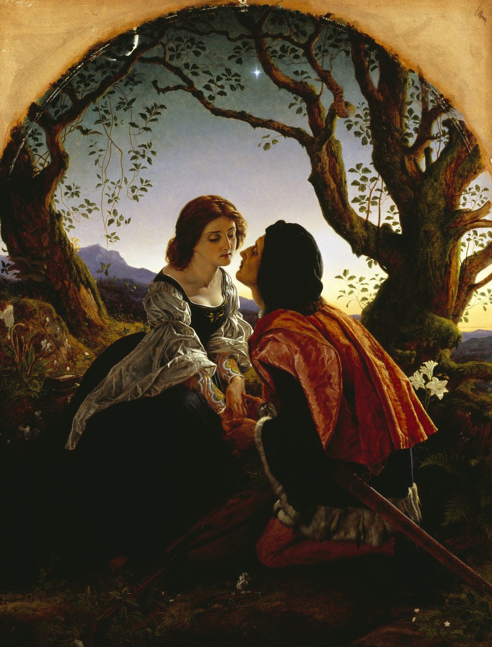 Hesperus, aftenstjernen, hellig for elskere af Joseph Noel Paton