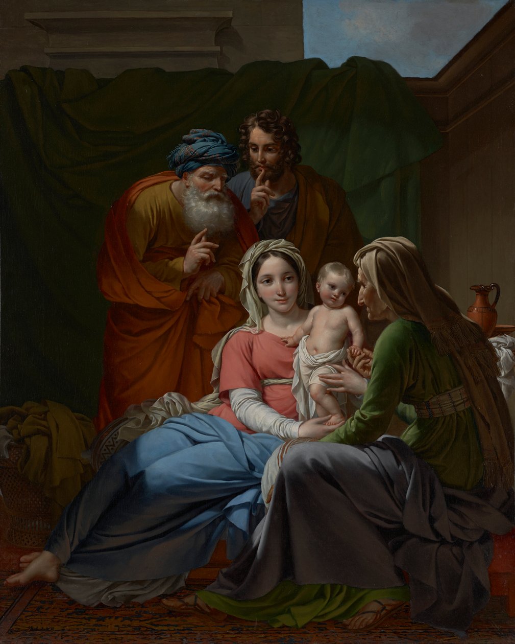 Den hellige familie, ca. 1820 af Joseph Paelinck
