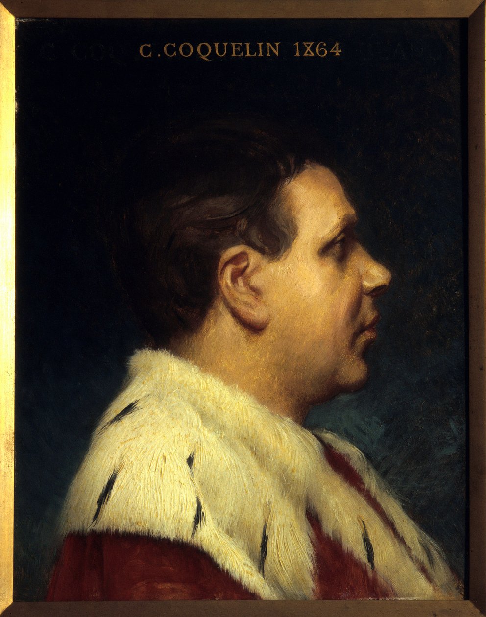Portræt af Constant Poppy (1841-1904). Maleri af Joseph Paul Blanc (1846-1904) af Joseph Paul Blanc