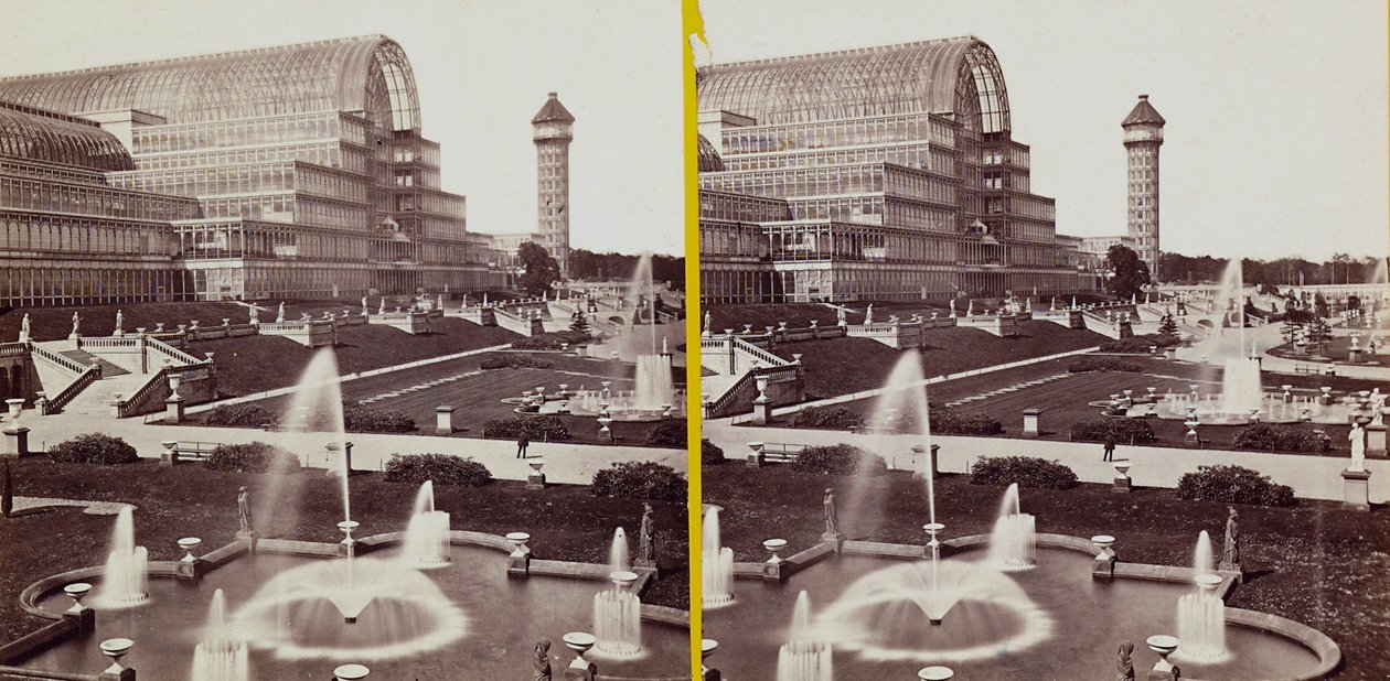 Crystal Palace i Hyde Park, ca. 1900 (s/h-billede) af Joseph Paxton