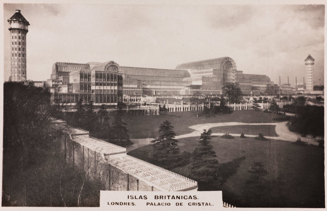 Udsigt over Crystal Palace i London af Joseph Paxton