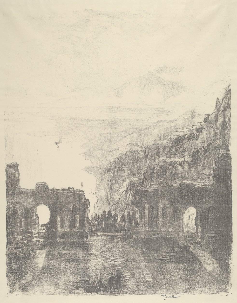 Aetna over Taormina af Joseph Pennell