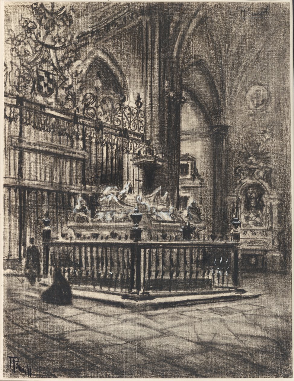 Alcalá, "Den smukke sarkofag" af Ximenez af Joseph Pennell