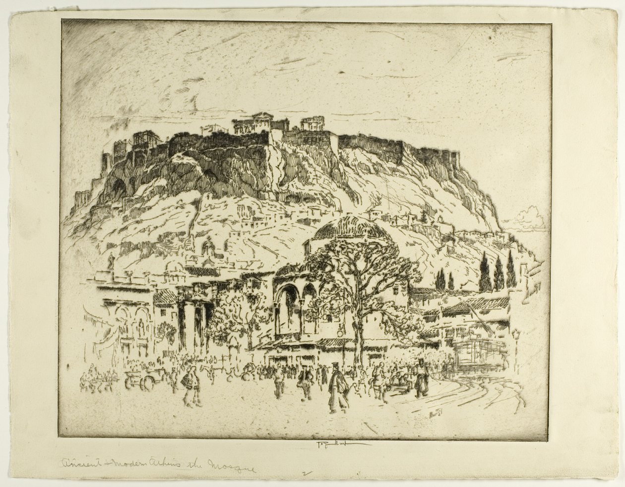 Gamle, middelalderlige og moderne Athen, moskeen af Joseph Pennell