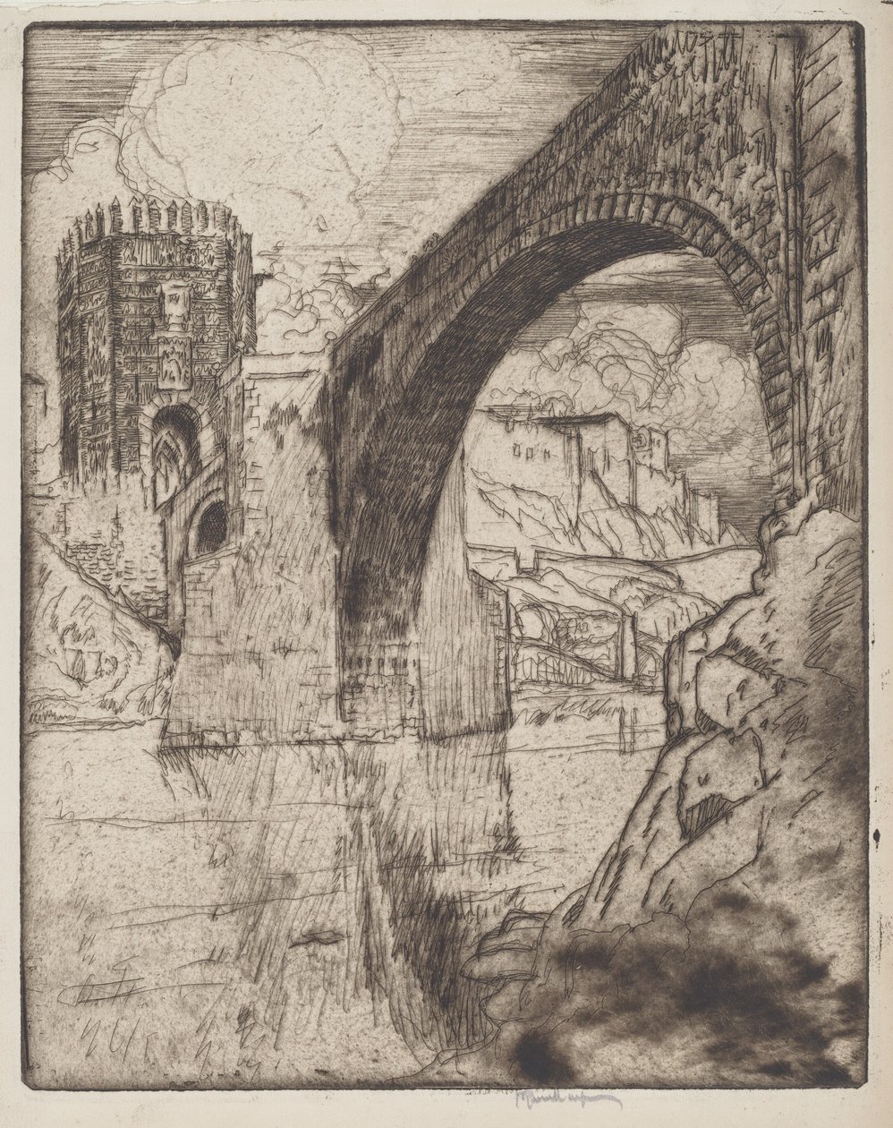 Alcantaras brobue af Joseph Pennell