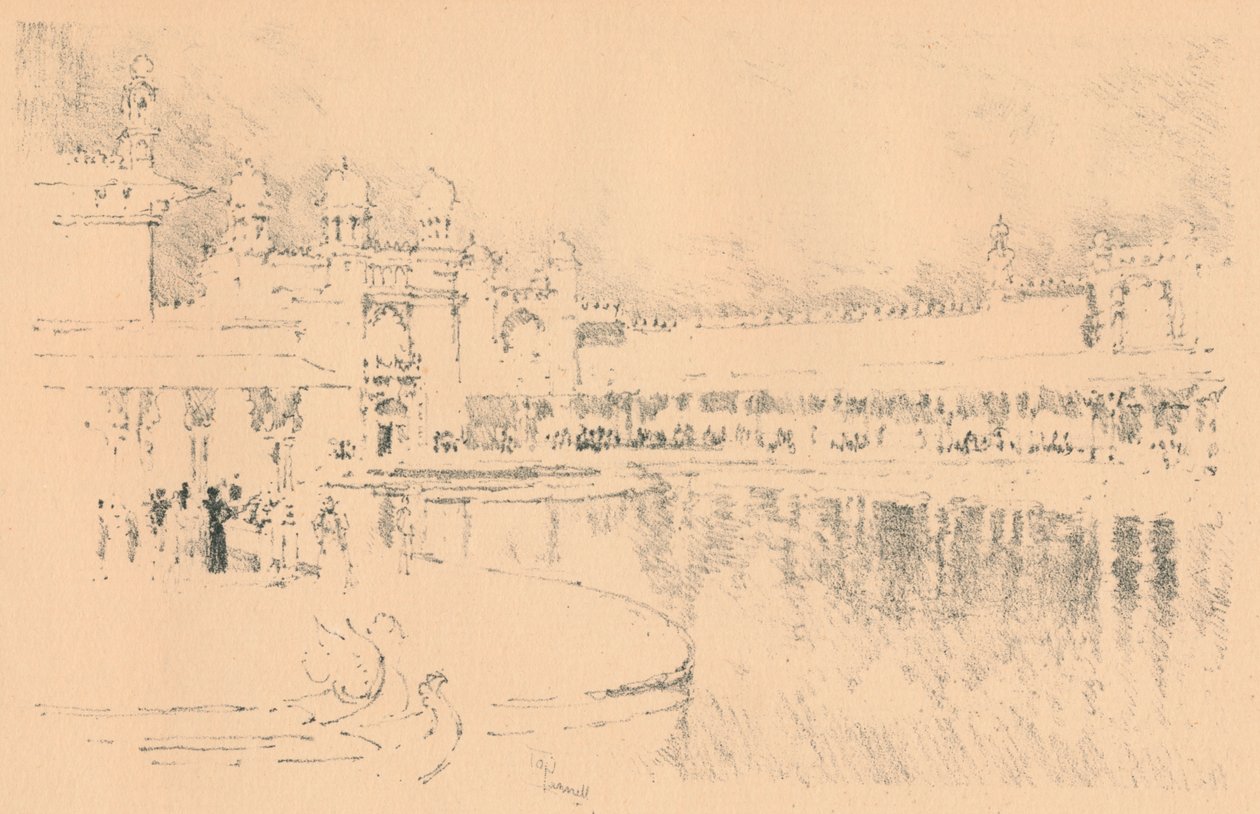 Auto-litografi af J. Pennell, c1877-1898, 1898 af Joseph Pennell