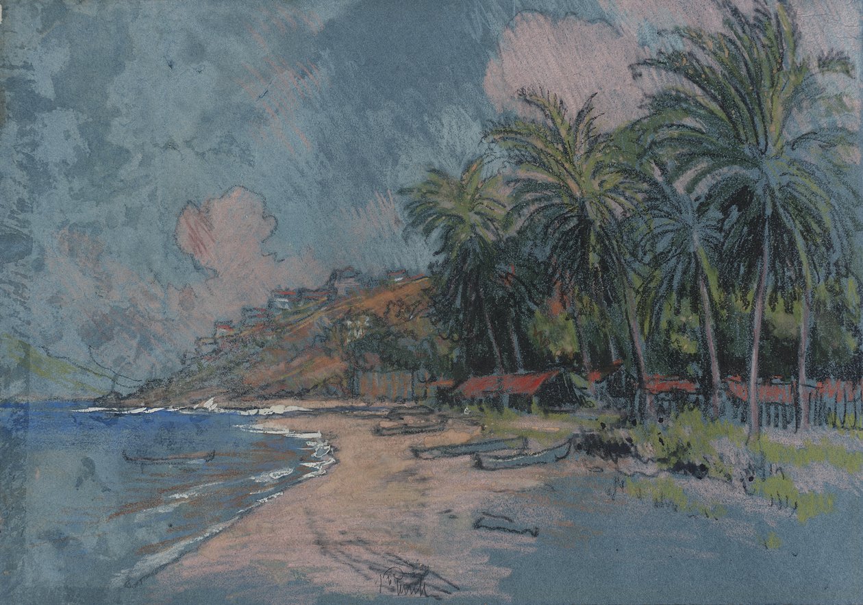 Strand, Acapulco af Joseph Pennell