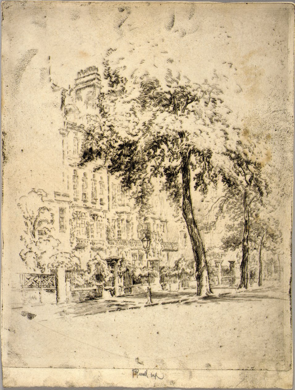 Big Tree - Cheyne Walk af Joseph Pennell
