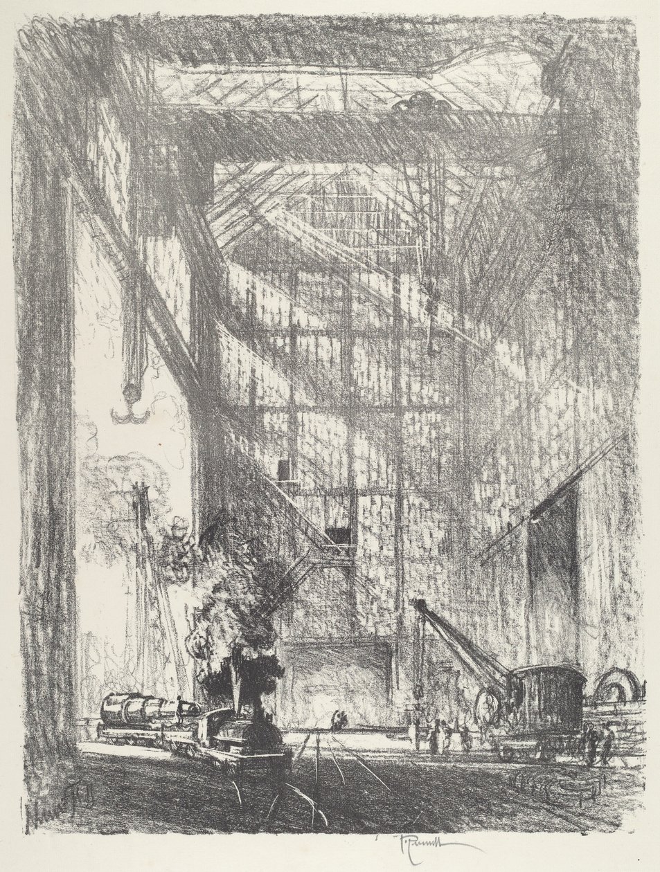 Indbringelse af pistolen af Joseph Pennell